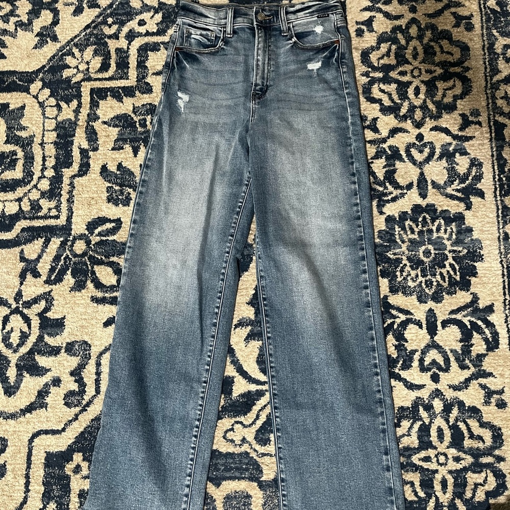 Cello Distressed Blue Boyfriend Jeans